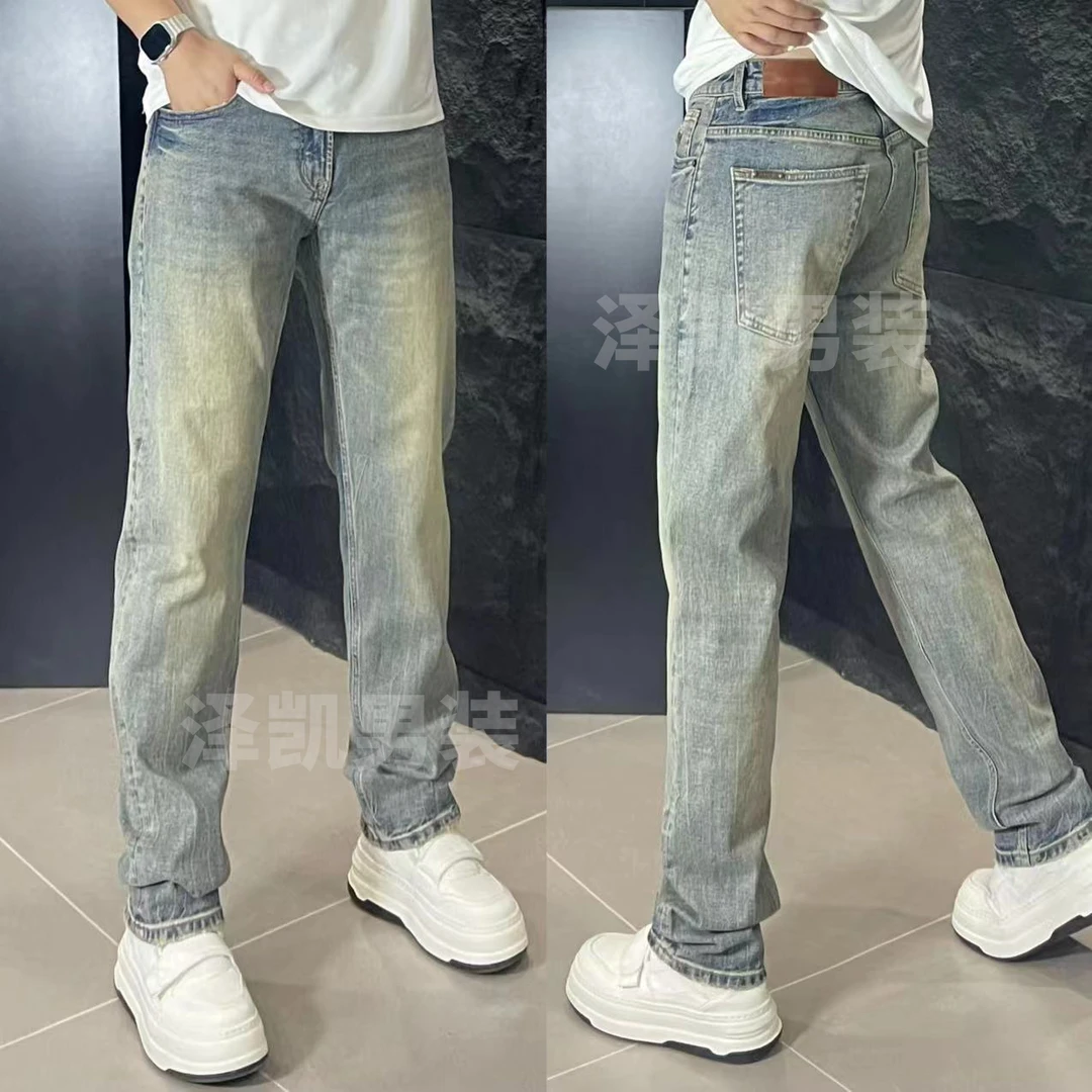 29015直筒裤牛仔裤男牛仔裤子潮流牛仔裤男士休闲弹力百搭复古