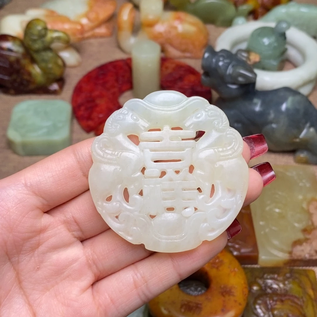 白玉菩提吊坠白玉菩提白玉菩提摆件