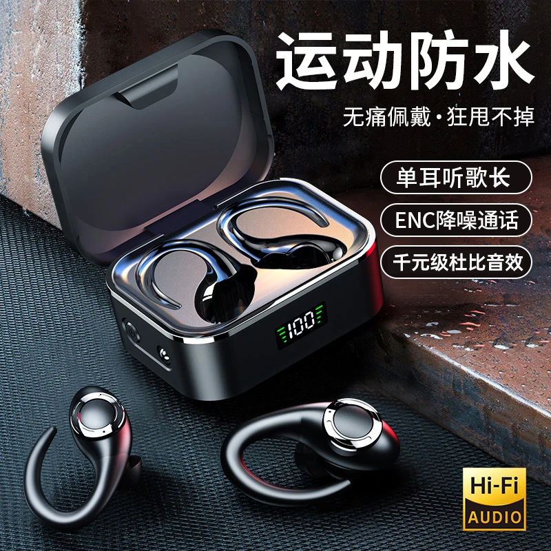 2025新款真无线蓝牙耳机挂耳式超长待机入耳式运动降噪高音质游戏