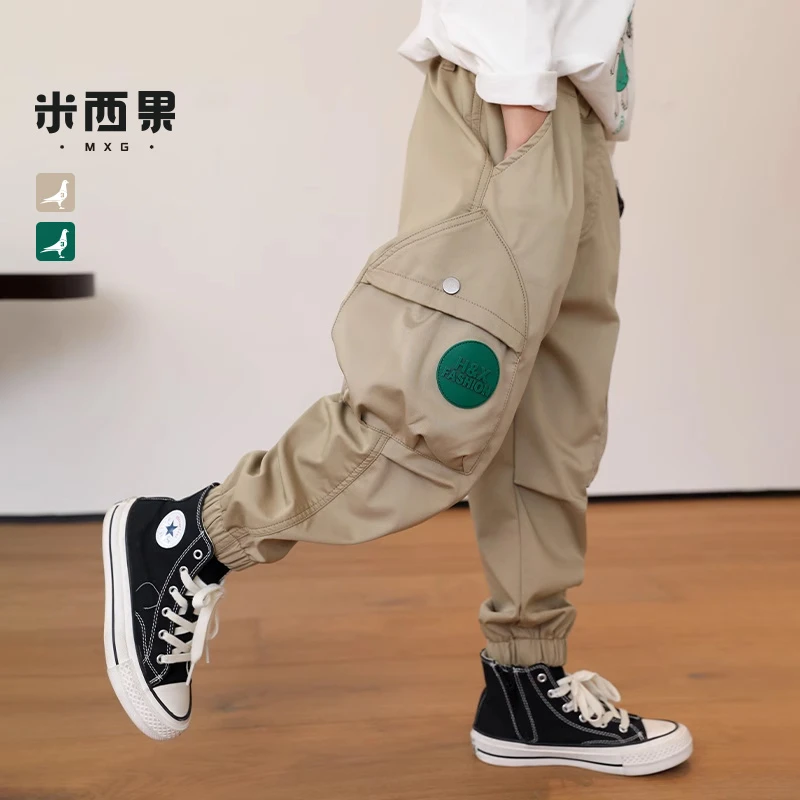 【绿标裤】男童冬装裤子男孩休闲裤工装裤儿童新款春秋款童装男生