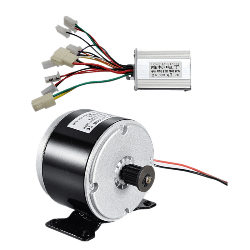 隆标有刷控制器24V300W电动滑板车控制板小海豚300W有刷