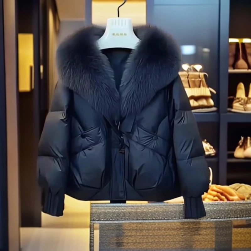 小个子黑色气质棉服加厚短外套2024秋冬新款冬季棉衣棉袄上衣女装