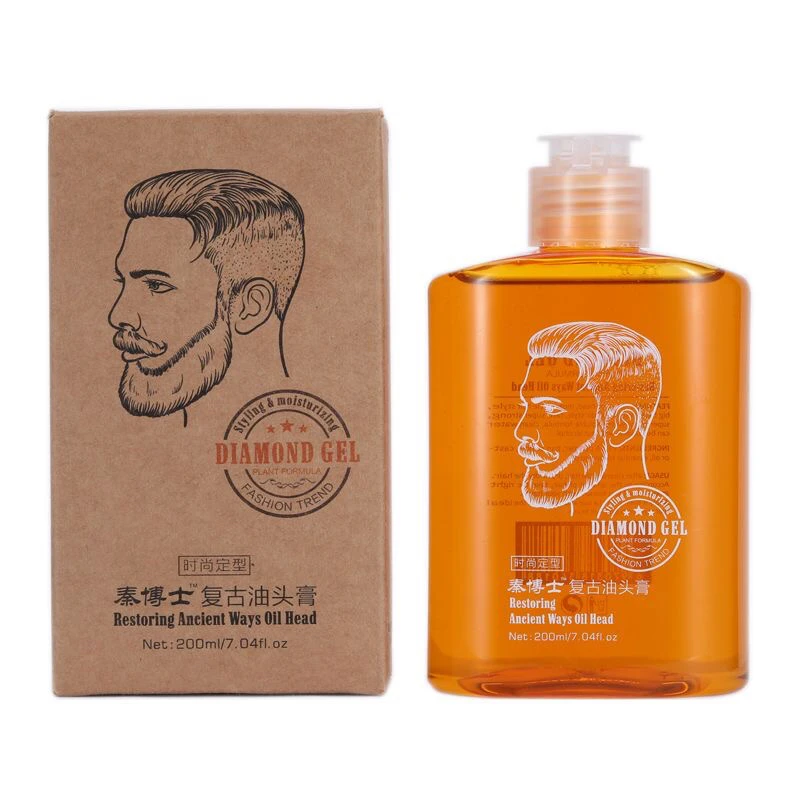 秦博士莹亮复古油头膏男士大背头定型200mL