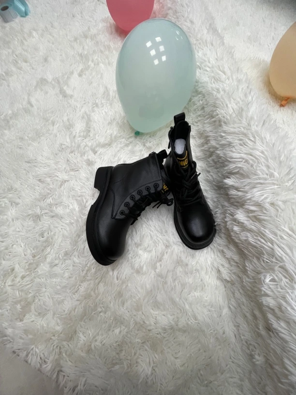 马丁靴靴子黑色潮酷冬季短靴6620-1