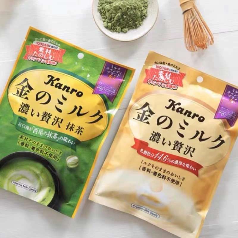 日进口甘乐牛奶抹茶糖kanro甘露北海道多种口味结婚喜糖零食