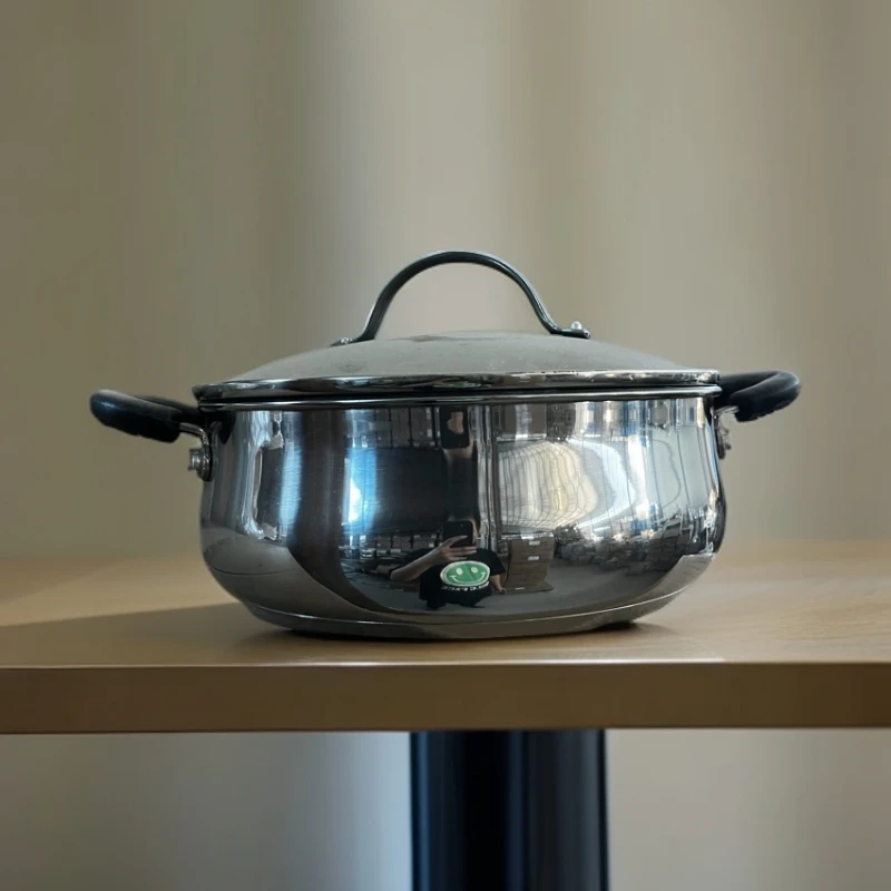 【C1110 】COOK’NLOOK钢体汤锅2.4L 汤锅在手每位我有健康微瑕