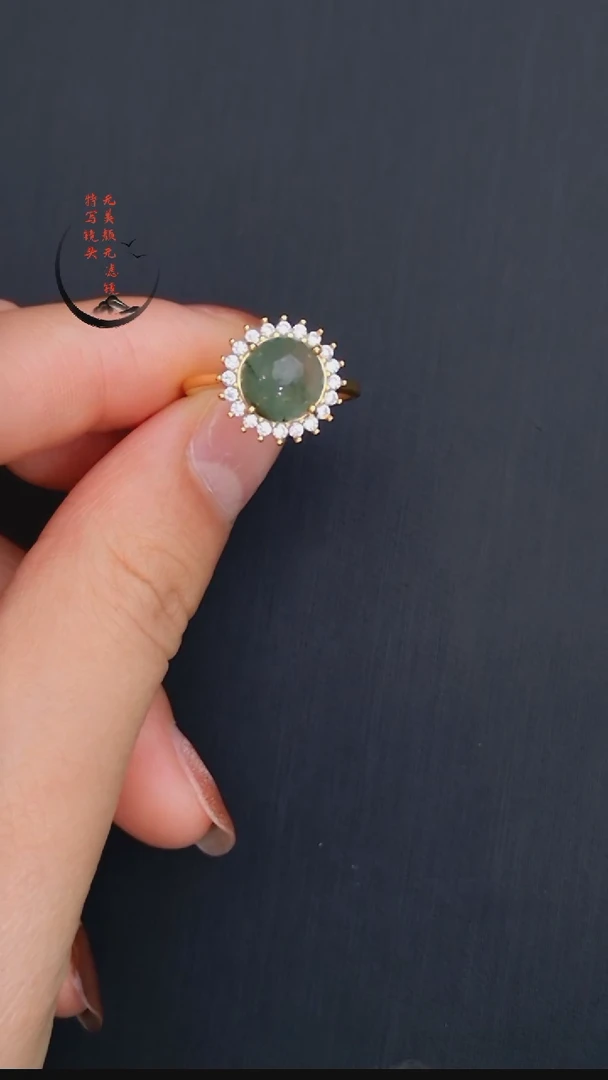 【闪购商品】翡翠戒指银S925镶嵌花姐甄选45