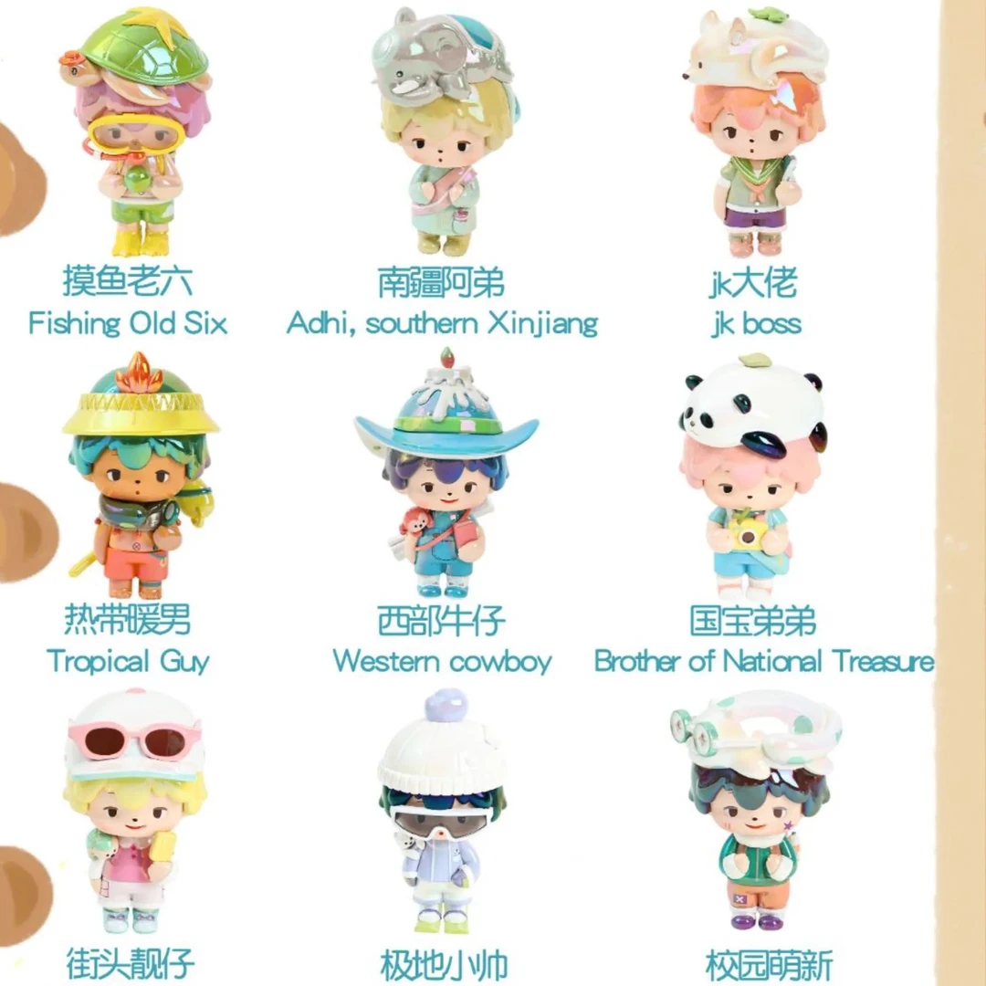 【拆盒】Aggie adventure旅行日记盲盒电镀版阿吉弟弟国家公园