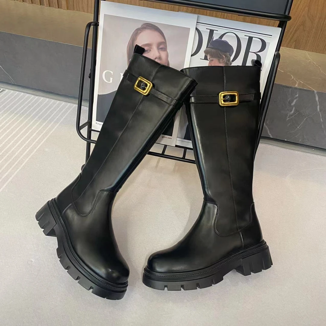 【私人高定】厚底气质拉链高筒时尚百搭靴子A2166