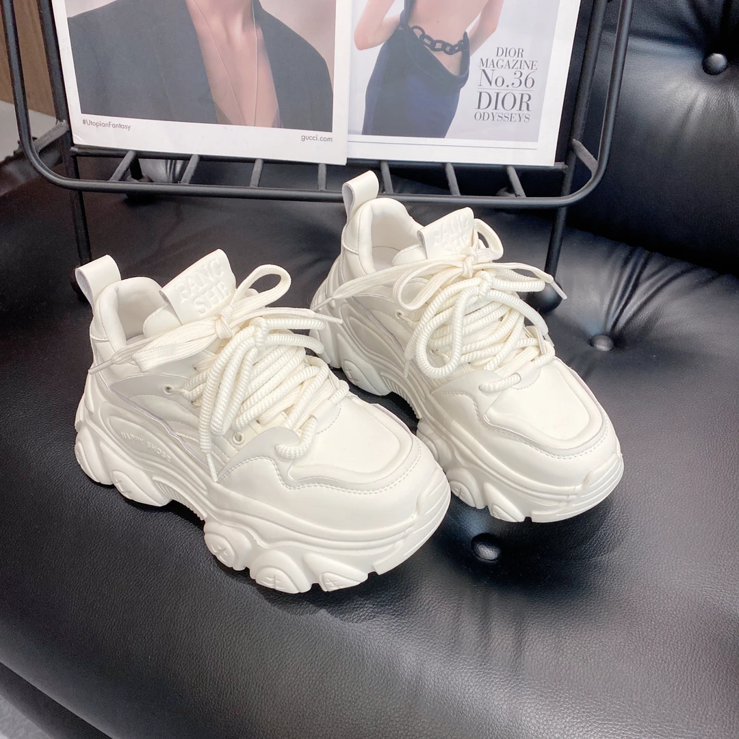 【逆行者】厚底粗鞋带撞色洋气新款休闲老爹鞋A2275