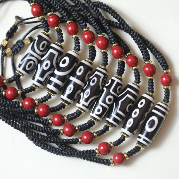 天然玛瑙手链纯手工编织可调节情侣珠宝百搭30款