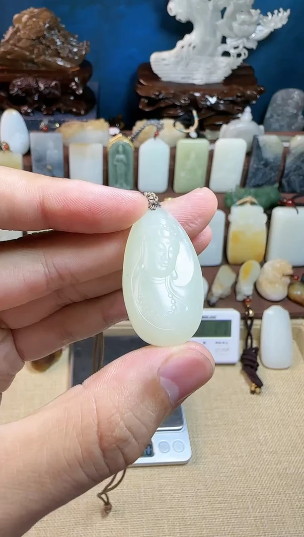 【闪购商品】和田玉颈饰未镶嵌观音吊坠