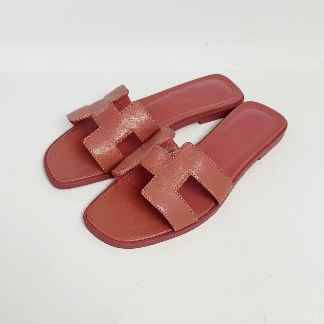 全新未使用 Hermes/爱马仕 36码/爱马仕 拖鞋/全新/jm09014
