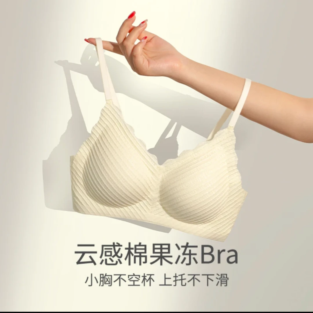 J【800-900】美背经典蕾丝抹胸舒适女士薄款细肩带运动小胸聚拢