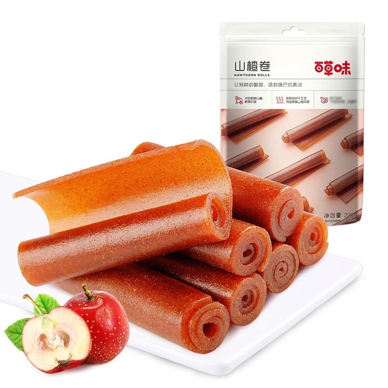 【包邮冲量】果丹皮120g即食山楂卷果果卷山楂糕蜜饯果脯休闲零食
