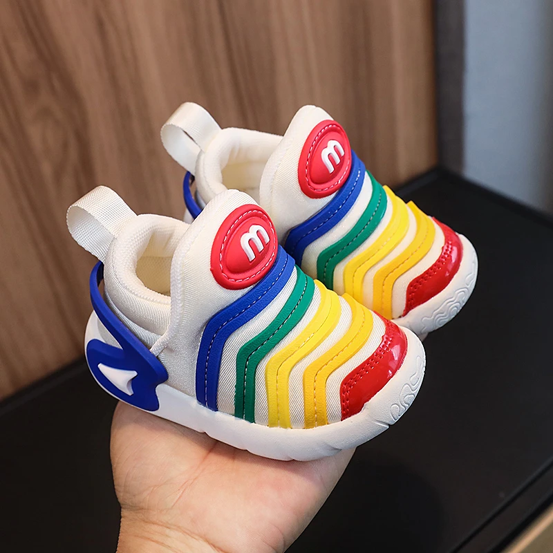 婴幼儿毛毛虫学步鞋春夏宝宝软底关键鞋子1一2-3岁男女小童机能鞋