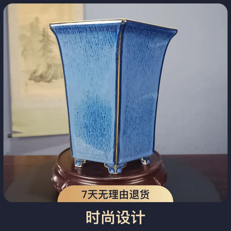 景德镇手工陶瓷兰花盆。尺寸高21口径18时尚