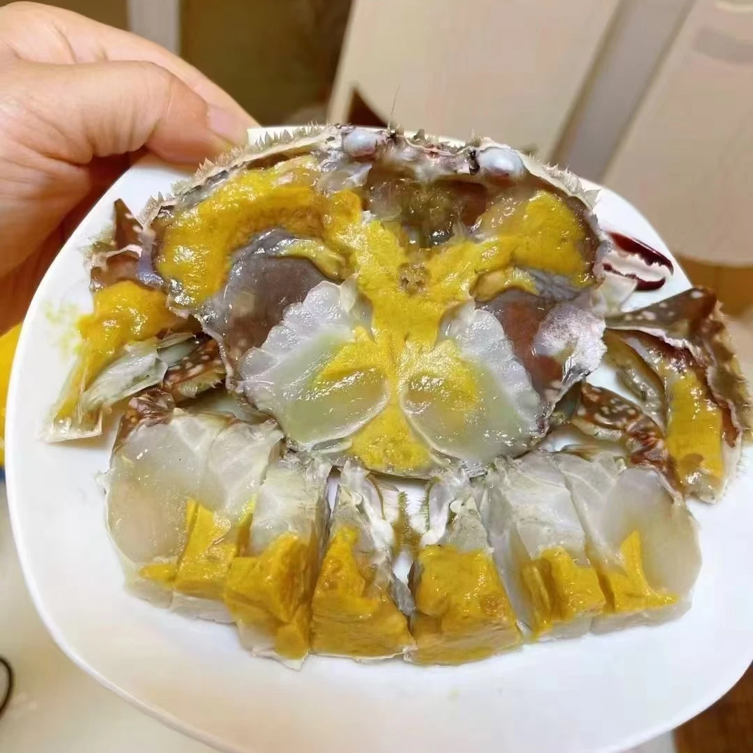 舟山白膏呛蟹 4两左右/只 咸呛蟹肉母蟹腌制（生吃 不可蒸煮）N