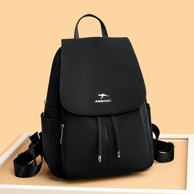 双肩包女2025新款潮书包牛津布大容量旅行背包女士休闲轻便帆布包