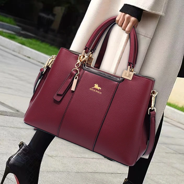 品牌正品真皮女包妈妈包时尚新款婚包结婚新娘婚包手提单肩斜挎包