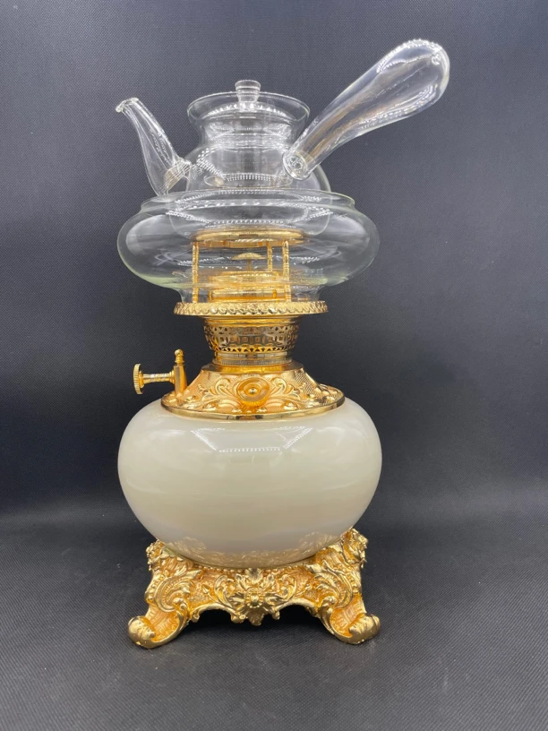 纯铜电镀天然玉石空气茶灯！室内高档套装卧室家用清新酒店驱蚊