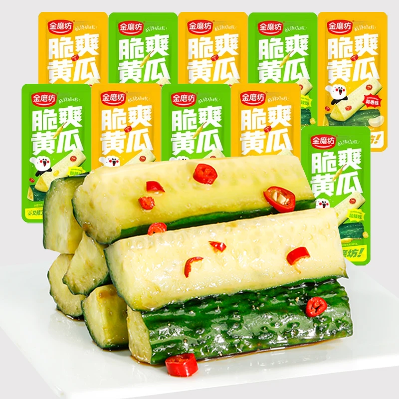 金磨坊脆爽黄瓜50袋开袋即食开味下饭菜解馋小零食办公室爽口小吃
