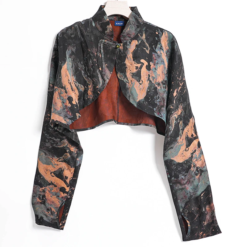 香云纱【儒彩】防晒衣长袖外穿新中式休闲知性美衬衫桑蚕丝户外