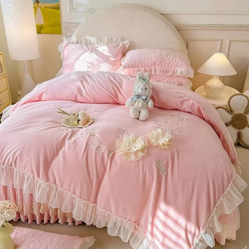 1号【直播间展示下单】高档床单/被套/牛奶绒四件套-客服自动备注