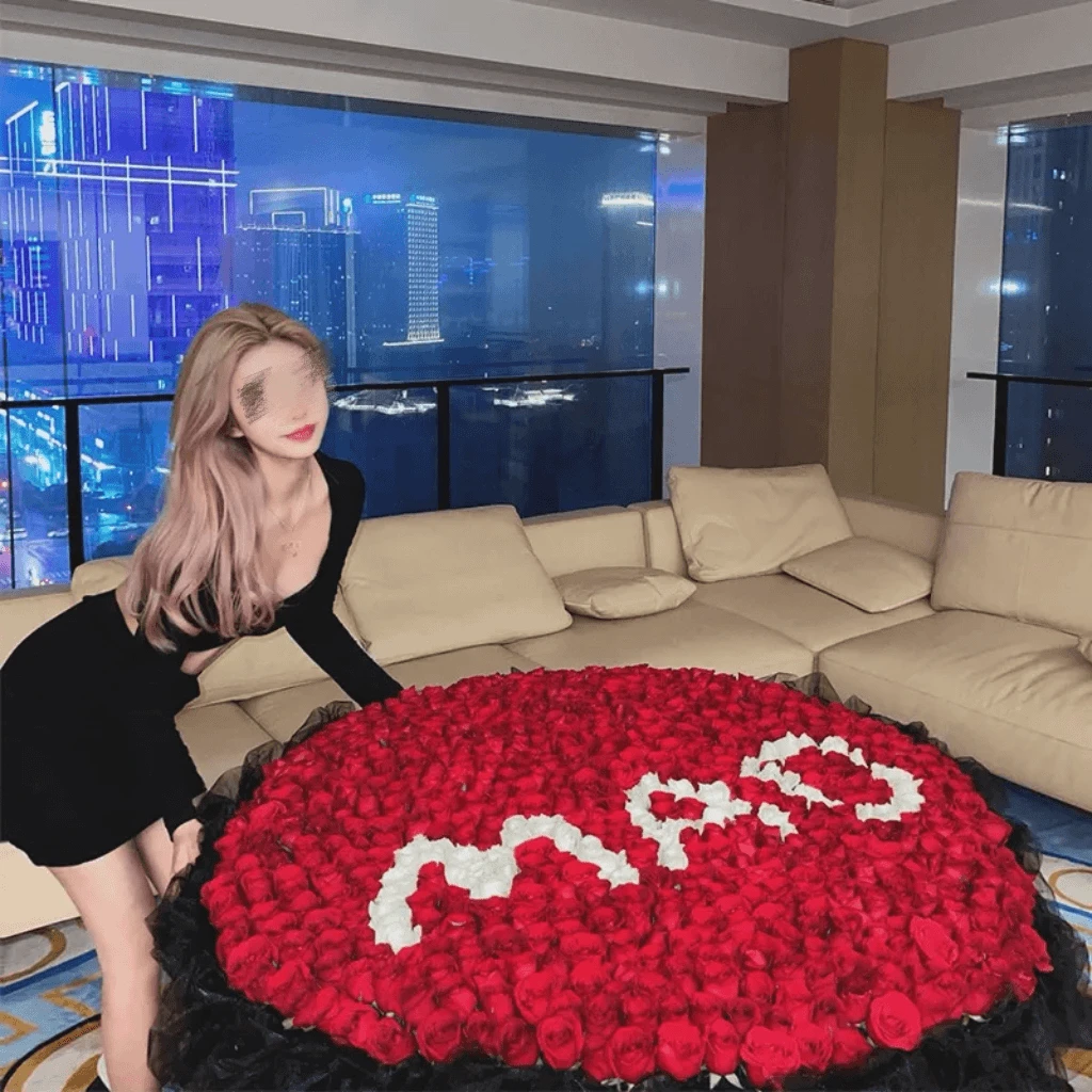 【全国同城配送可预定】520/999/1314朵红玫瑰大花束送女友生日同城