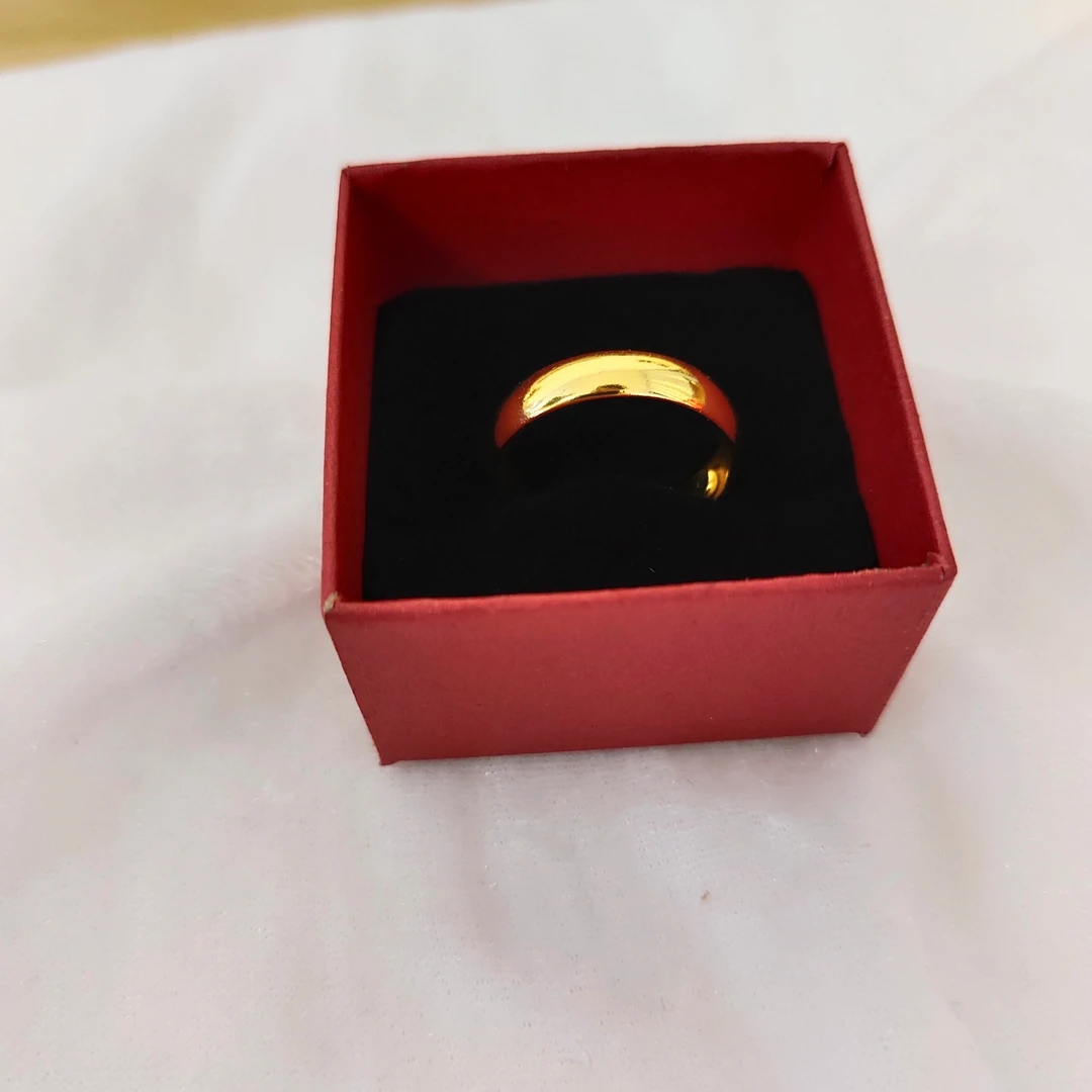 合金戒指 新中式 素圈亮面开口戒指
