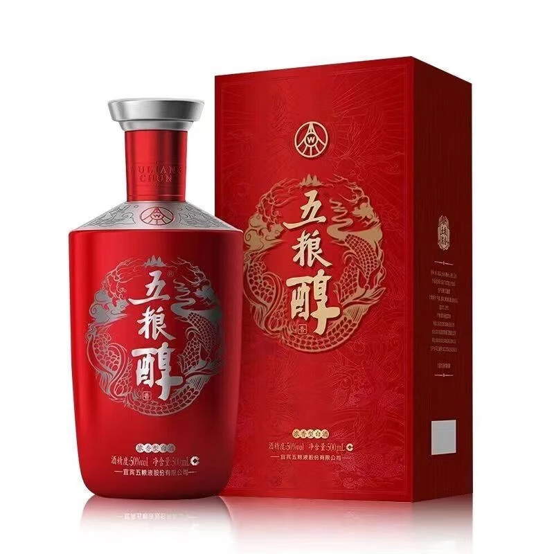 50度500ml五粮醇红装50度