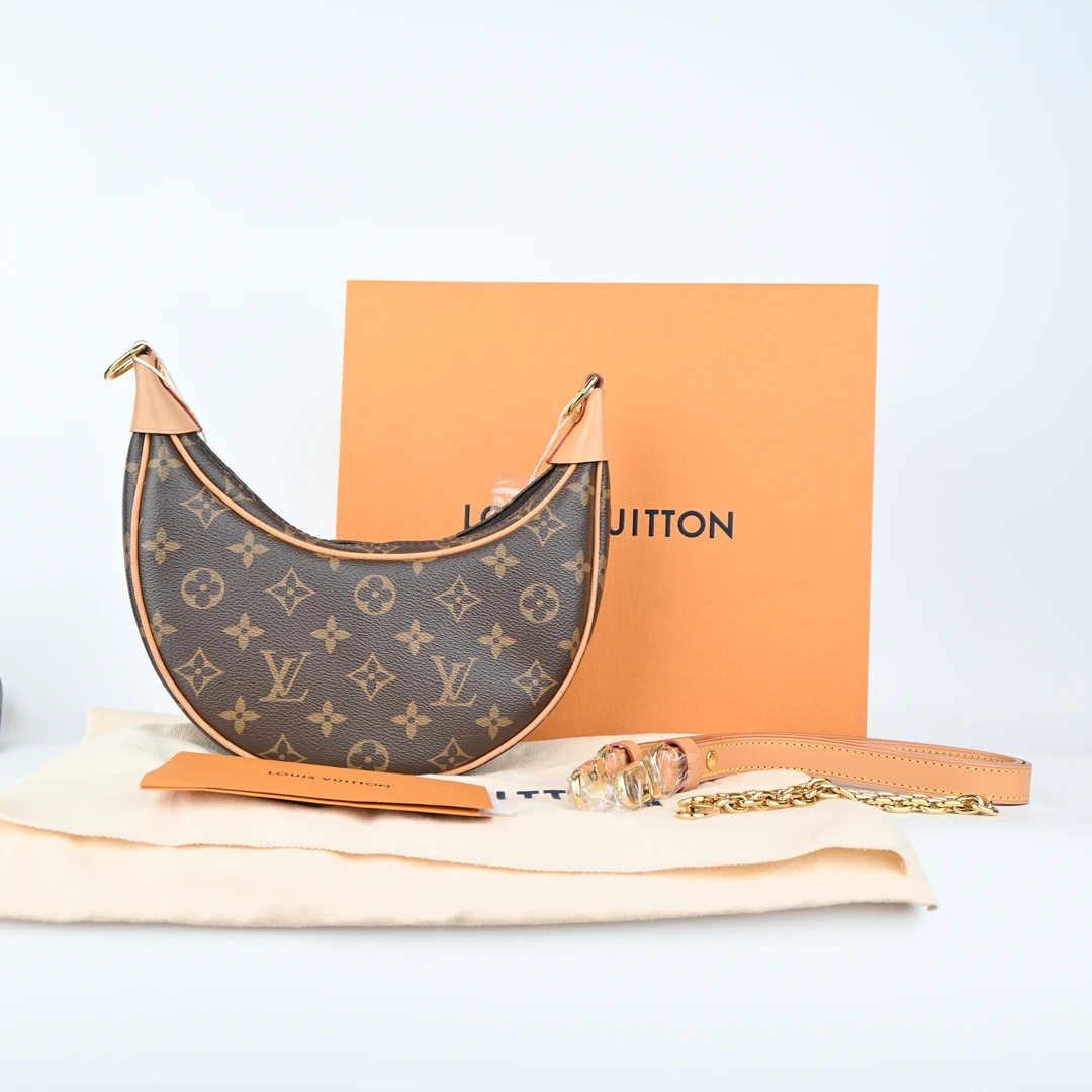 99新 LouisVuitton/路易威登 LV 经典老花满印豌豆包手提单肩包