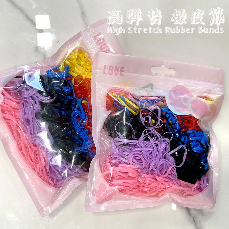 发绳皮筋不伤发彩色成人皮筋高弹力6岁女童小女孩发绳宝宝头绳