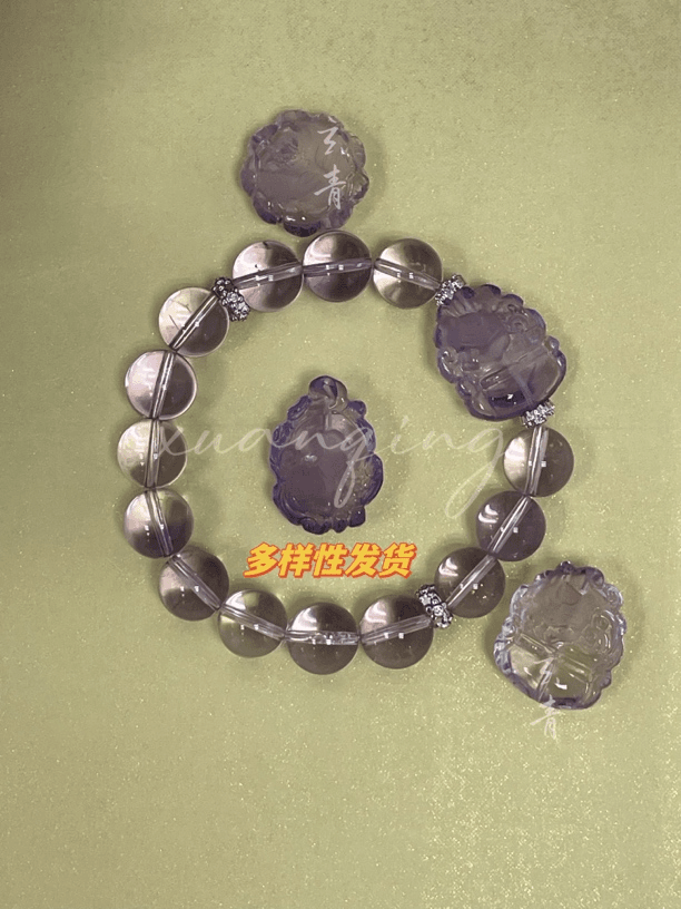 合金珐琅手链 玄青.定制·天空之镜手串（多样性发货）