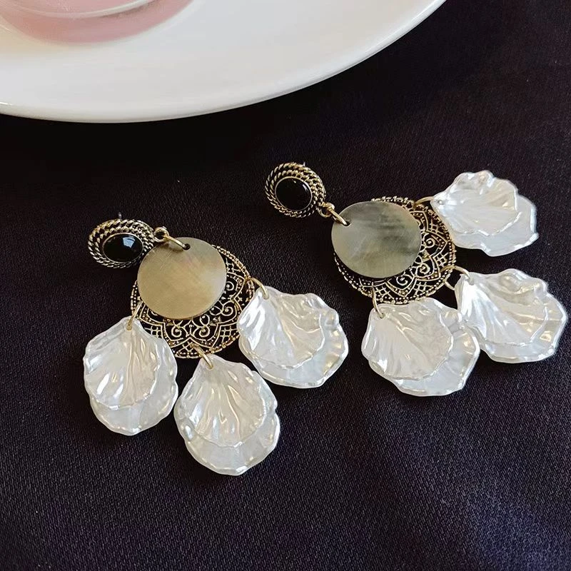 铜合金耳饰 【异域风情】手工小众设计感时尚气质超仙-693