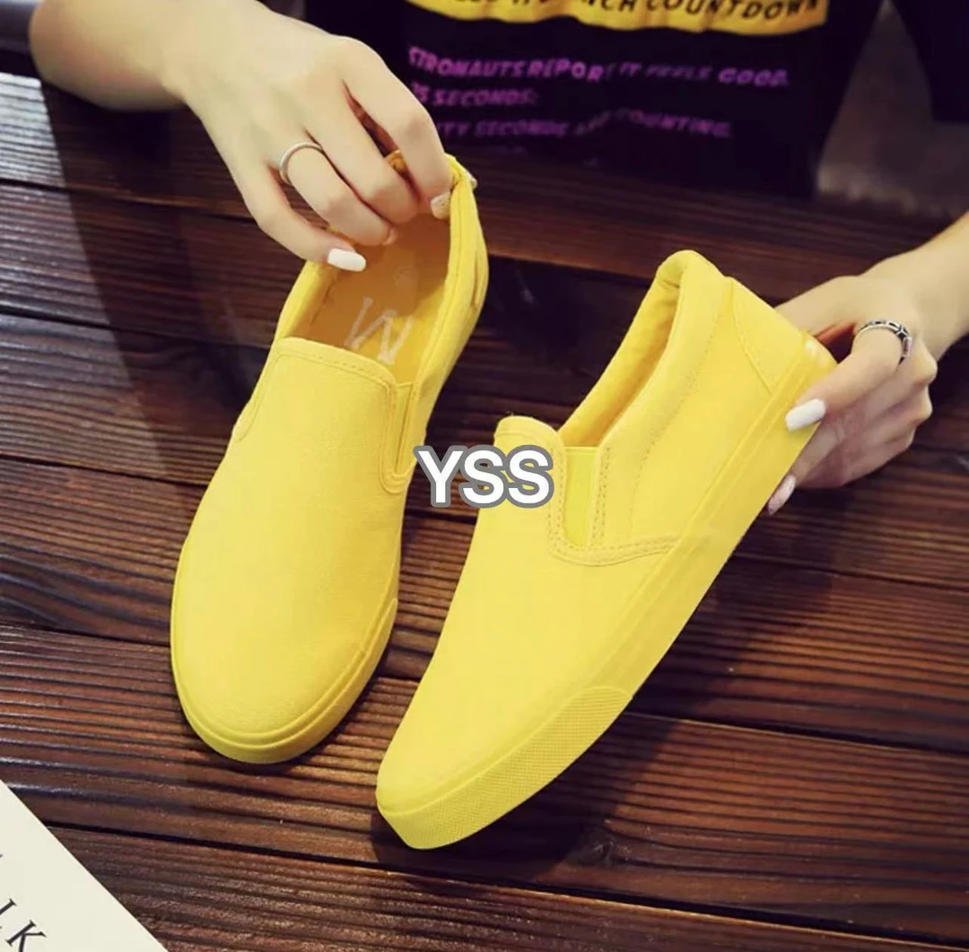 3.4 新款 yss字母 皮面 李小龙同款黄色超火 懒人鞋