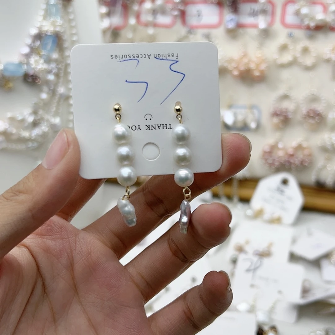 淡水珍珠耳饰未镶嵌