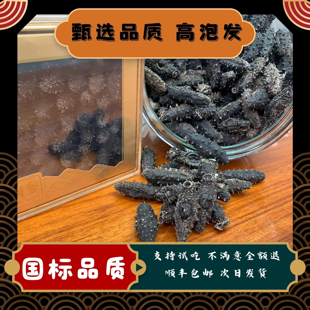 100g体验装  深海野生 国标干海参90-100头/斤14-16倍泡发高品质