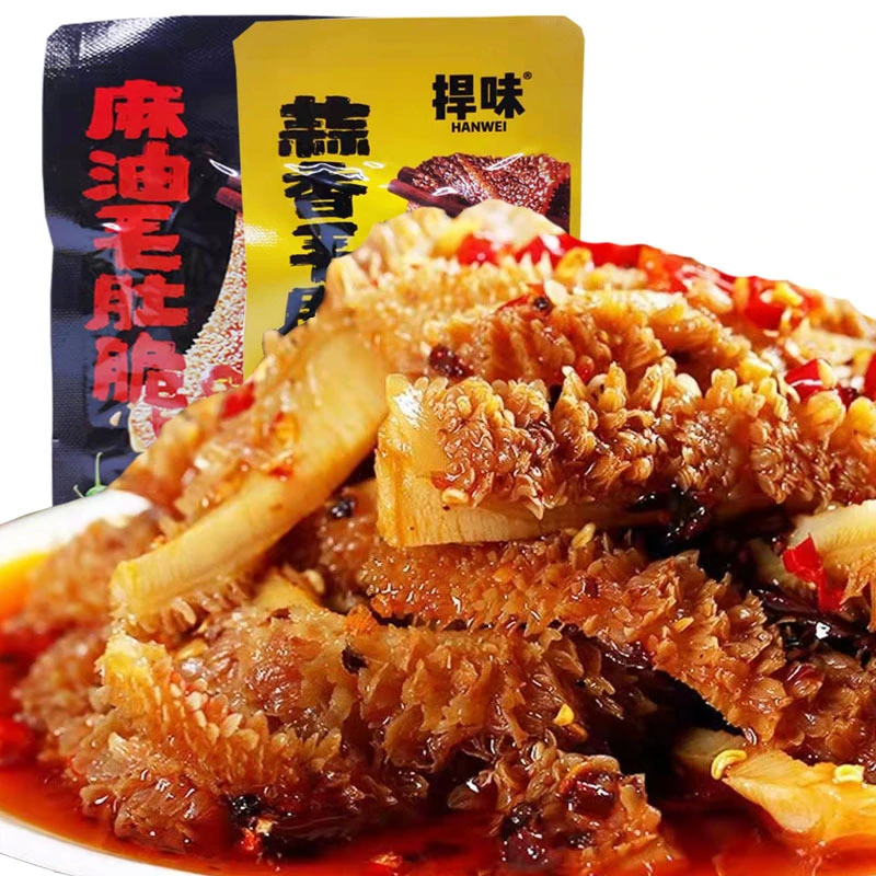 蒜香肥汁毛肚爽即食脆爽麻酱麻油老北京爆肚小包熟食14g
