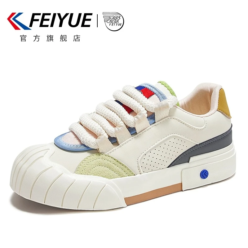 【林大枫专属】feiyue/飞跃2023新款休闲拼色低帮女鞋998面包鞋ins