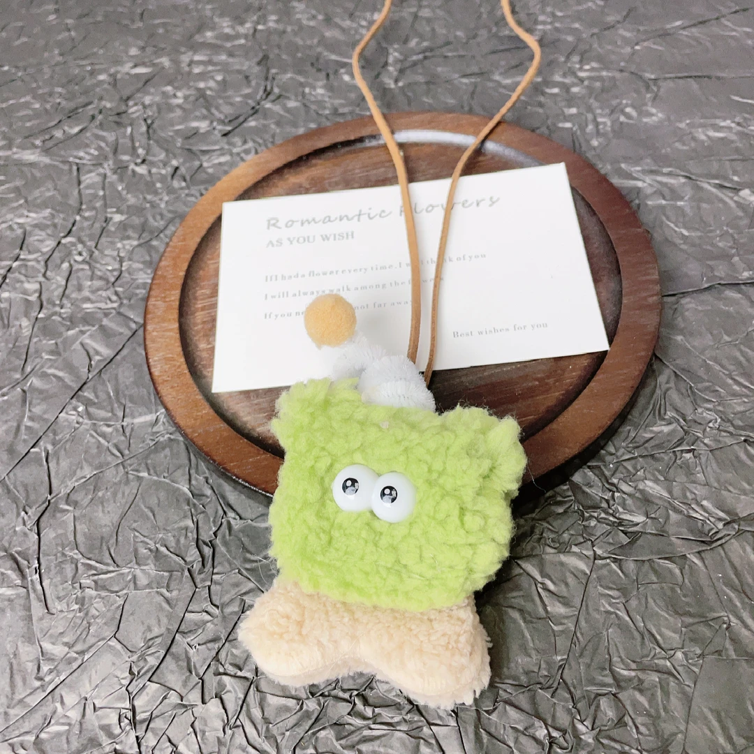 非金属布艺项链 秋冬毛绒小熊甜美跨进可爱ins毛衣链百搭时尚饰品