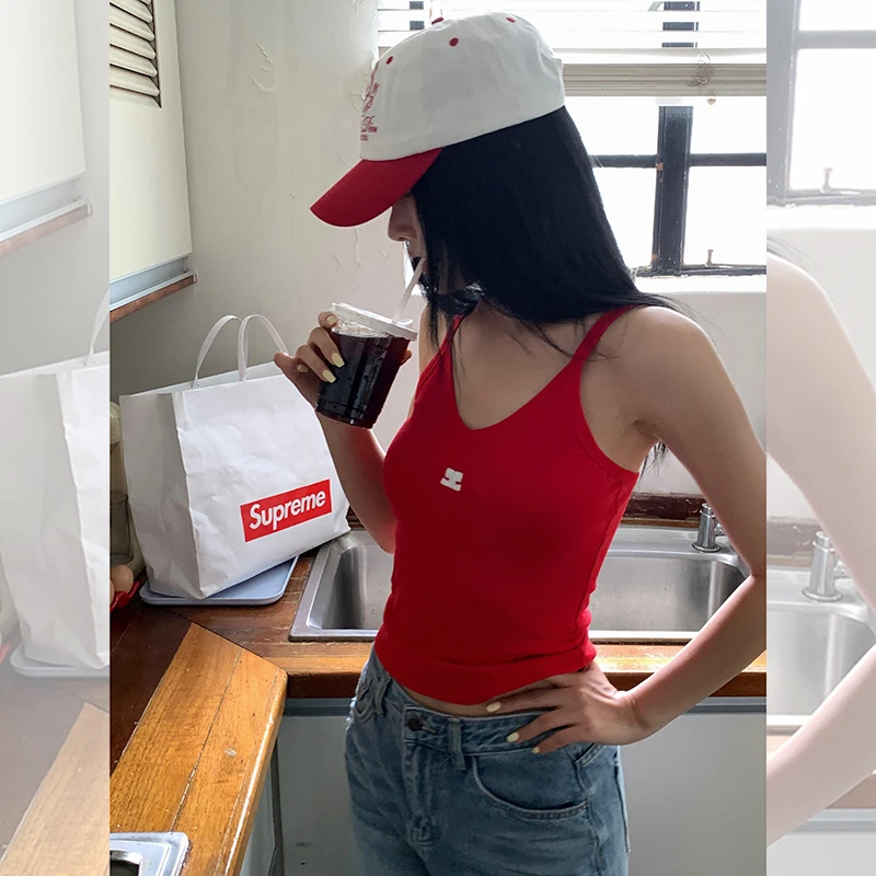 左边女装无袖背心女外穿打底上衣2024夏季新款辣妹性感内搭小吊带