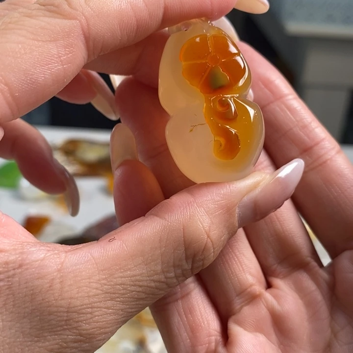 玛瑙/玉髓吊坠(不含链)未镶嵌
