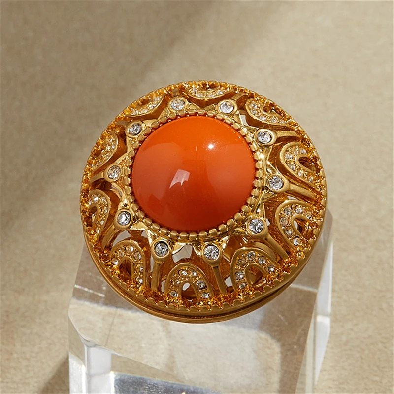 铜合金戒指 复古镶嵌戒指时尚中古民族风