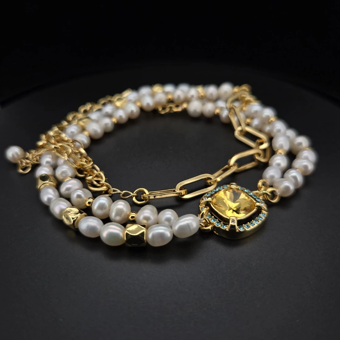 铜合金仿珍珠项链 珠珠项链