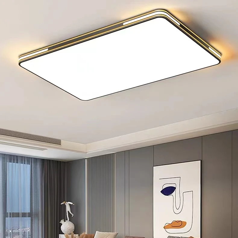 新款客厅吸顶灯方形灯简约大气长方形大厅大灯房间客厅灯餐厅灯饰