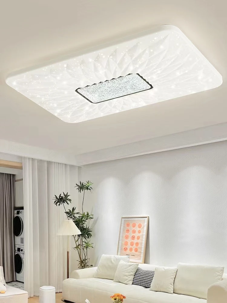 家用卧室吸顶灯大厅简约大气房间奶油风新款方形主卧室餐厅阳台灯