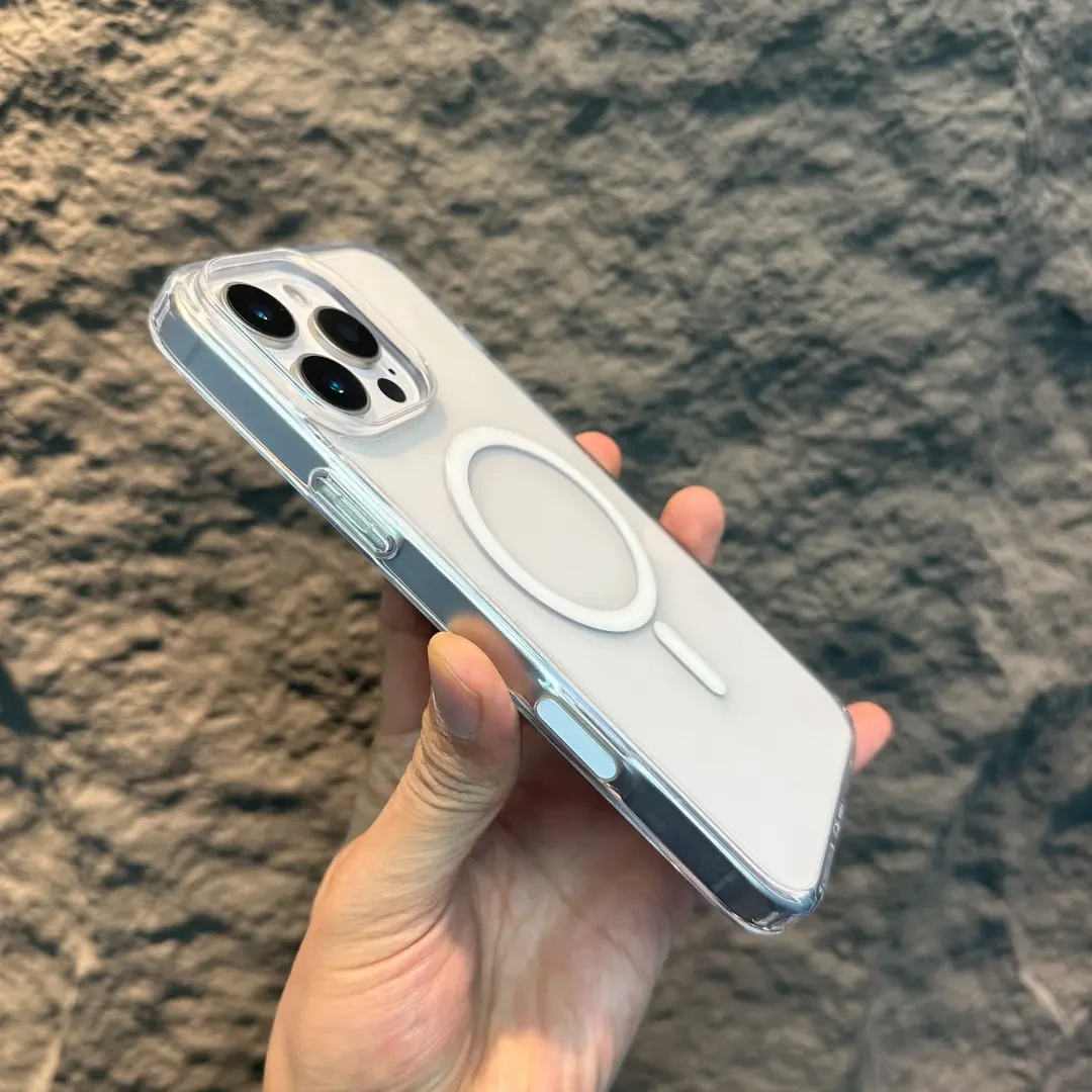 【带拍照键】2024新款适用苹果16手机壳16promax触控防摔透明磁吸