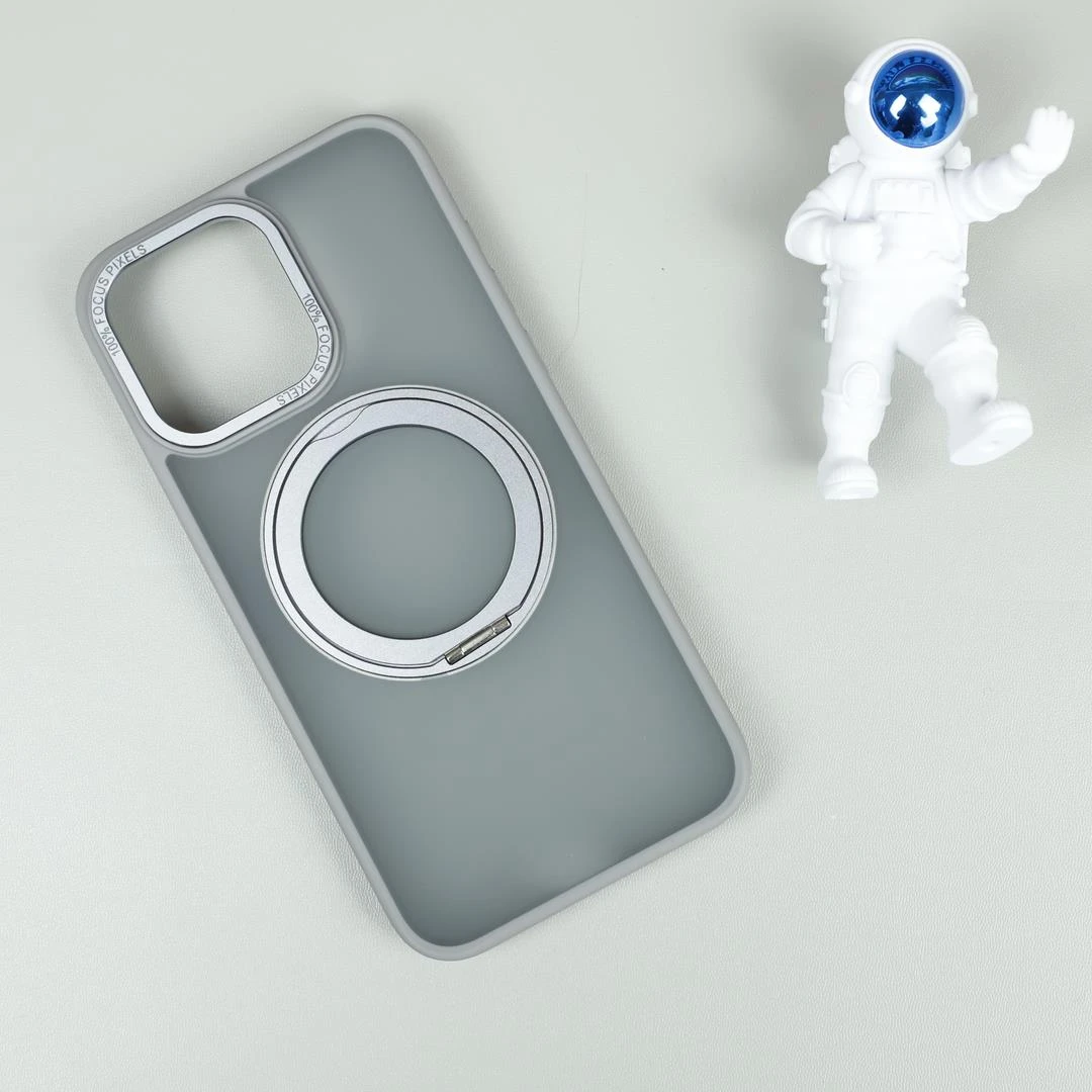 苹果15/11超薄手机壳磁吸支架360度磨砂防指纹防摔简约支点壳ins