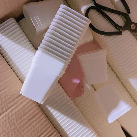 7公分白方盆120个